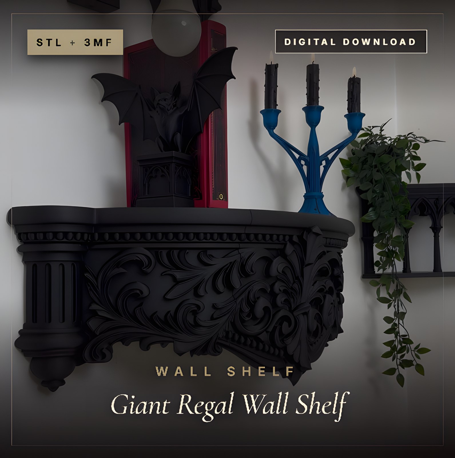 Giant Regal Wall Shelf