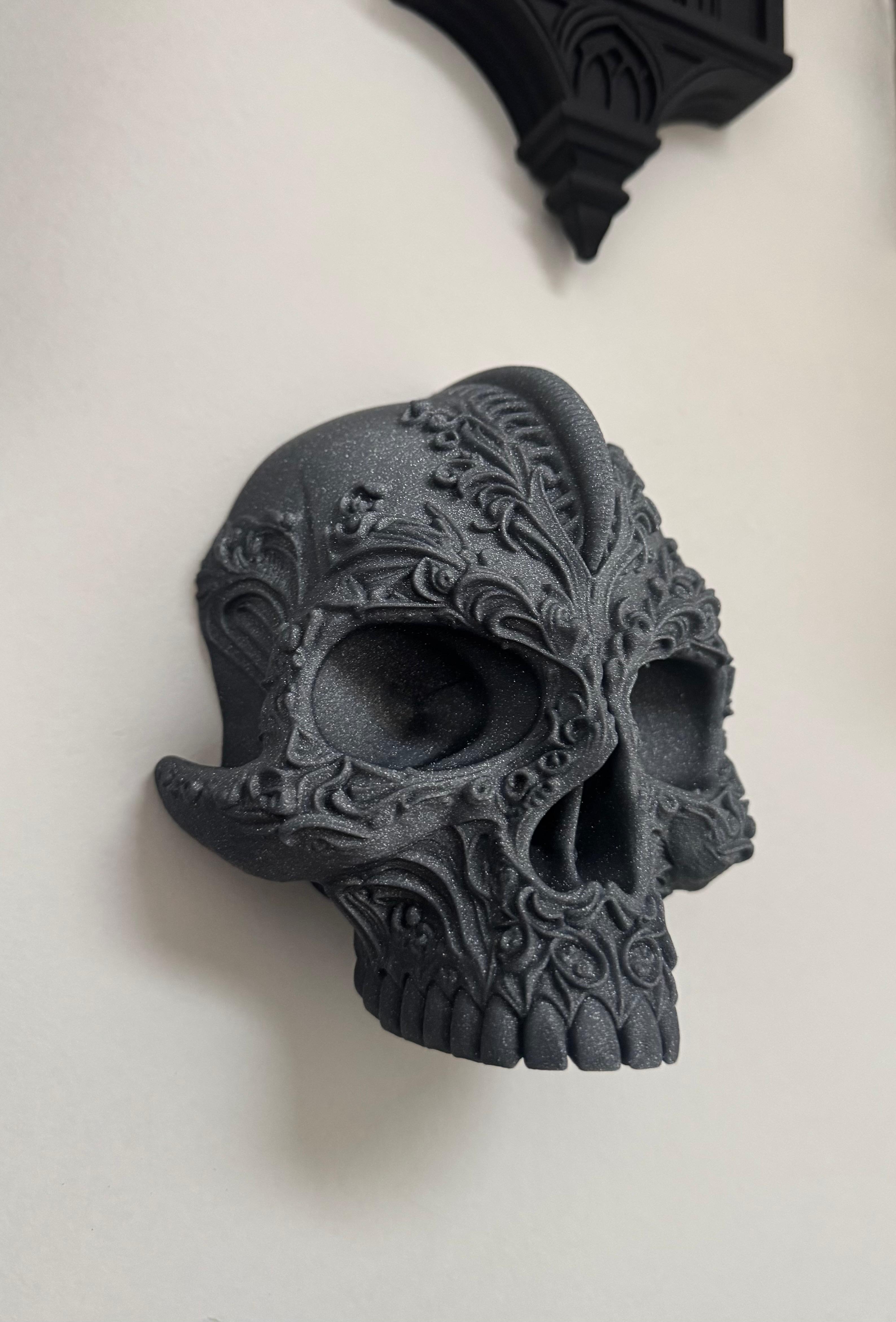 Ornate Skull Secret Storage