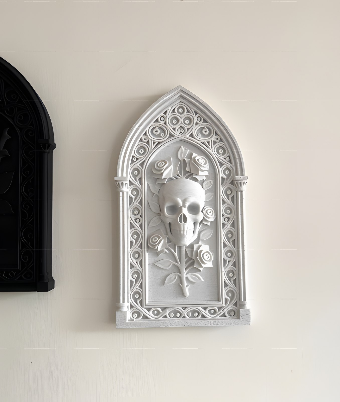 Skull+Frame+Roses